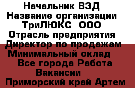 Начальник ВЭД › Название организации ­ ТриЛЮКС, ООО › Отрасль предприятия ­ Директор по продажам › Минимальный оклад ­ 1 - Все города Работа » Вакансии   . Приморский край,Артем г.